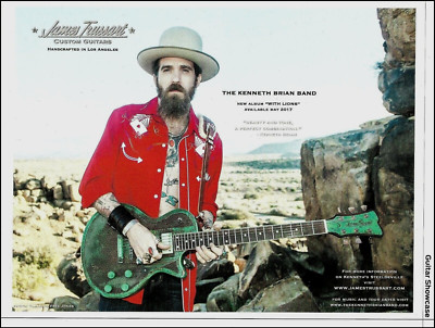 Kenneth Brian Band James Trussart Steel Devile Guitar 2017 advertisement print