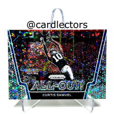 2020 Panini PRIZM CURTIS SAMUEL All-Out! #28 No Huddle Silver Disco SP PANTHERS