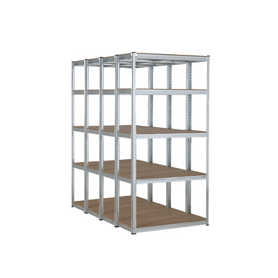 4 Bay MEGA DEAL Regal aus verzinktem Stahl | 1500 mm H x 700 mm B x 300 mm T