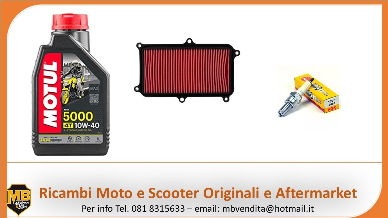 Kit Entretien Kymco People S 200 2005 - Filtres, Huile, Courroie, Bougie, Neuf, Marque Motul, HIFLO, NGK, Bando