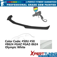 Fits 16-24 Chevy Camaro 1LE Front Bumper Lip ABS #50U Olympic White