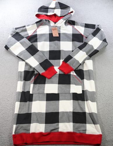 Lazy One Pajamas Womens Large Extra Large Plaid Sleep Hoodie Cozy Warm Pullover