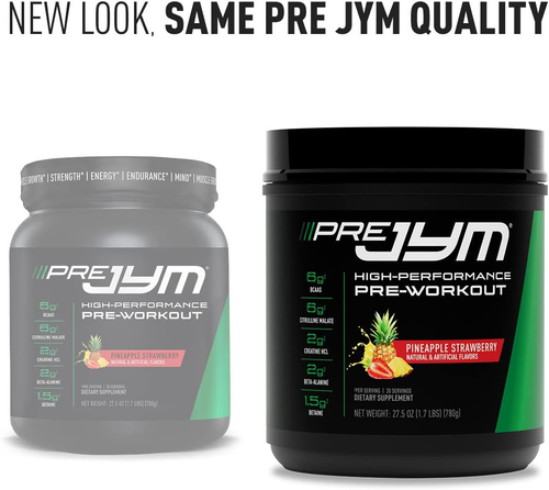 Pre Workout Powder Jym Pineapple Strawberry, 30 Servings - Picture 6 of 6