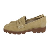 Vionic Cheryl II Tan Suede Leather Loafers Women's Size 8