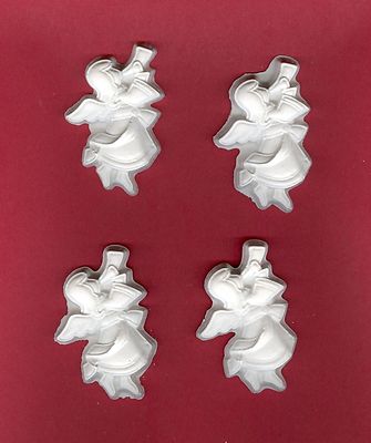 Angel w/horn & ribbon plaster of Paris painting project. Set of 12!