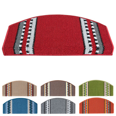 Teppich Stufenabdeckung 57x27 cm Rettungsschwimmer rutschfeste Treppe Halbmond