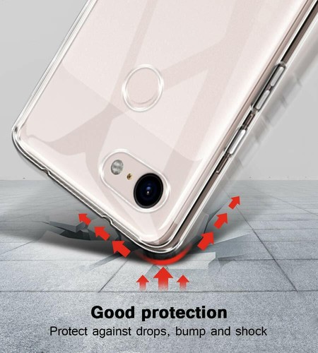Clear TPU Protective Shockproof Case Cover Guard Shield For Google Pixel 3A - Picture 4 of 8