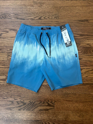 O Neill Hybrid Hyperdry Blue Wave Men s Swim Trunks Size Small NWT