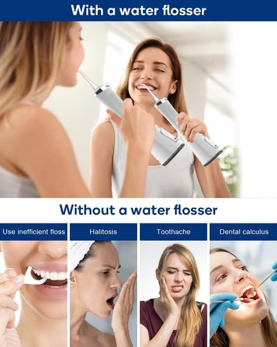 MySmile LP211 Cordless Water Dental Flosser Oral Irrigator 5 Modes 8Tips - Picture 5 of 5