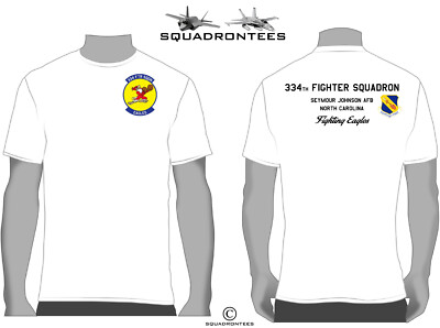 334th Fighter Squadron Eagles Squadron T-Shirt D1, USAF Licensed Product