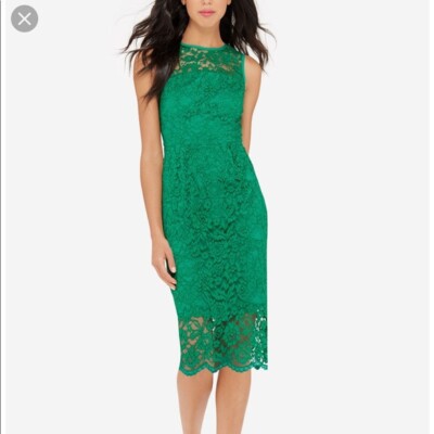 NWT The Limited Emerald Green Lace Sheath Dress. Elegant Midi Dress. Size 2 | eBay NWT The Limited Emerald Green Lace Sheath Dress. Elegant Midi Dress. Size 2 | eBay