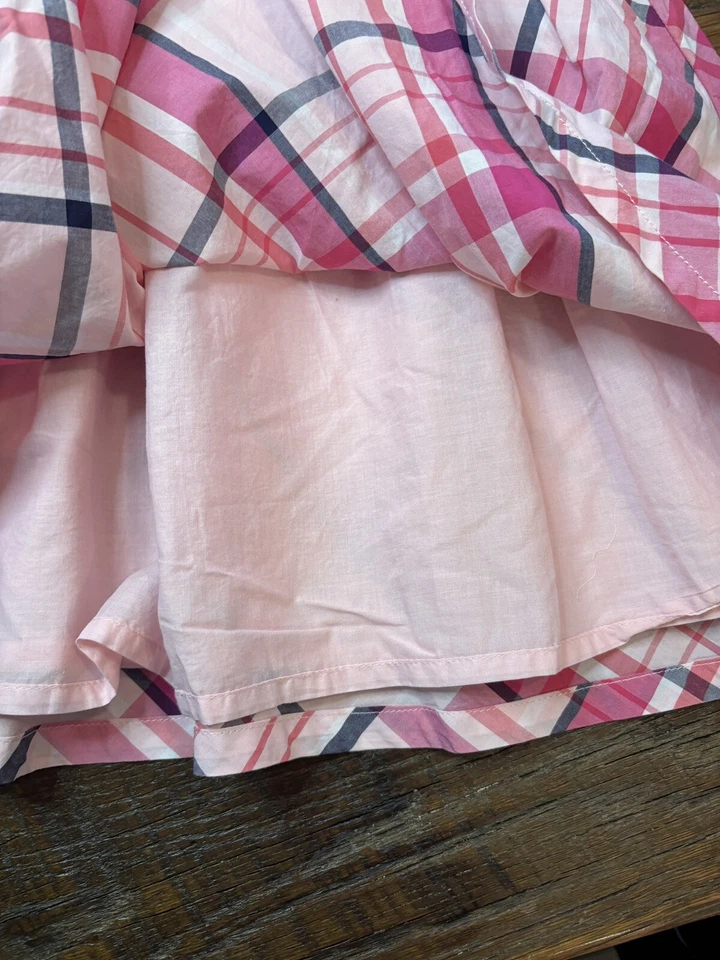 NUEVO CON ETIQUETAS GYMBOREE GIRLs Falda Rosa a Cuadros en Capas TALLA 10 Foto 3 de 4
