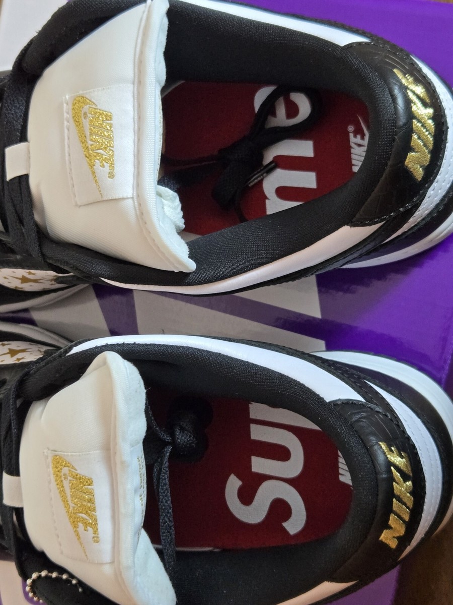 Nike SB Dunk Low OG QS Supreme Stars Black Men's Size 10 Nike SB Dunk Low OG QS Supreme Stars Black Men's Size 10