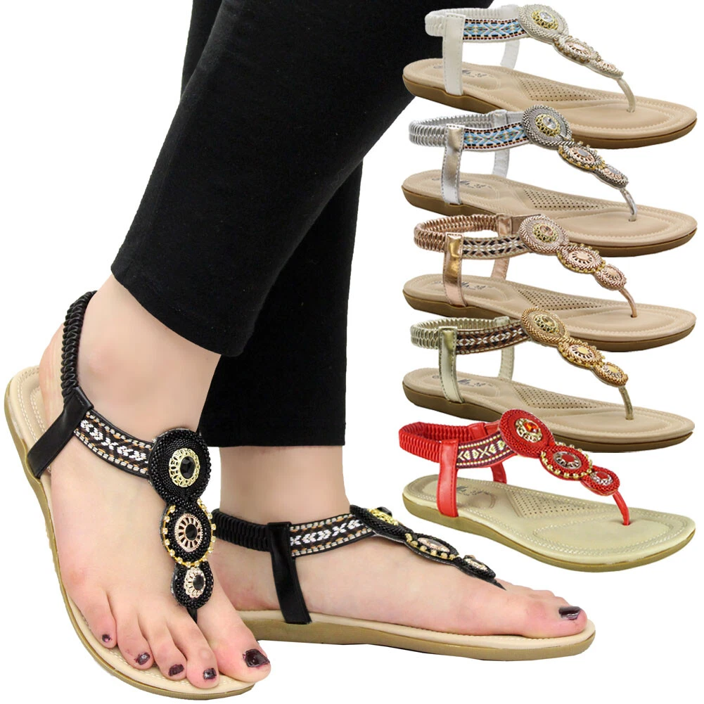Toe post shop wedges