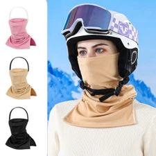 Adult Winter Neck Warmer Windproof Fleece Ski Face Mask Scarf for Cold Weather