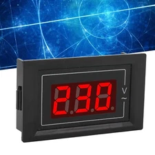 AC Display Meter Digital Voltage Monitor Small Panel 1 Phase Voltmeter