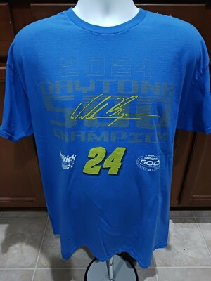 Hendrick Motorsports XL Team Issued 2024 Daytona 500 Wlm. Byron Win Shirt NASCAR