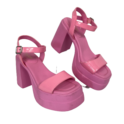 Aldo Taina Sandals Women 6 Pink Leather Strappy Chunky Heel Platform Y2K  Barbie | eBay UK