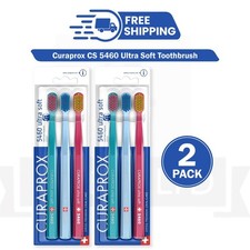 2 x Curaprox CS 5460 Ultra Soft Toothbrush 3count 6 Brushes Total - PACK OF 2