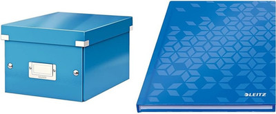 Leitz Set Click & Store Aufbewahrungsbox Mit Deckel Klein + Notizbuch A5 Kariert
