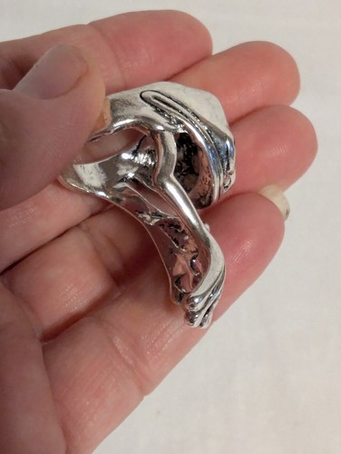 Silver Tone Frog Prince Fairytale Adjustable Ring – Tree Frog Design Size 8 - Picture 9 of 18