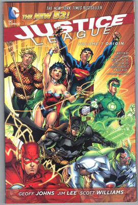 JUSTICE LEAGUE THE NE 52 VOLUME 1 ORIGIN GEOFF JOHNS JIM LEE WILLIAMS DC COMICS