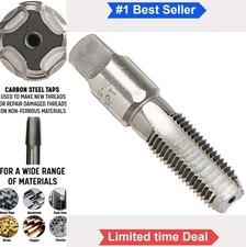 Pipe Tap 1/4-18 NPT Carbon Steel Straight Flute Right Hand Round Shank Square