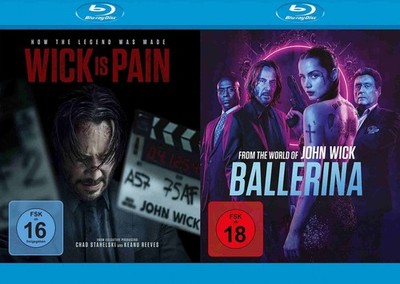 Wick is Pain Doku + From the World of John Wick: Ballerina im Set # BLU-RAY-NEU