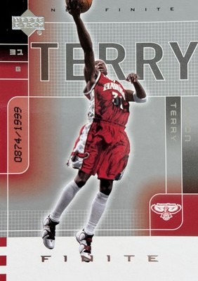 2002-03 Upper Deck Finite #/1999 JASON TERRY Atlanta Hawks