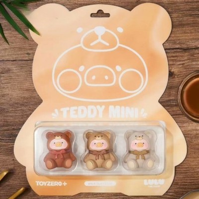 ちびくまcocolilou toybear 【お取置き中】布花 ビオラとすみれ Toyzero Lulu The Piggy Milk Tea Festa Teddy Mini Limited Edition