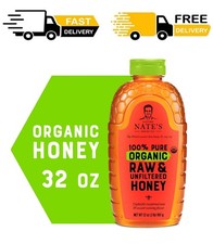 Nature Nate's Organic Honey: 100 Pure, Raw  Unfiltered Honey - 32 fl oz Gluten