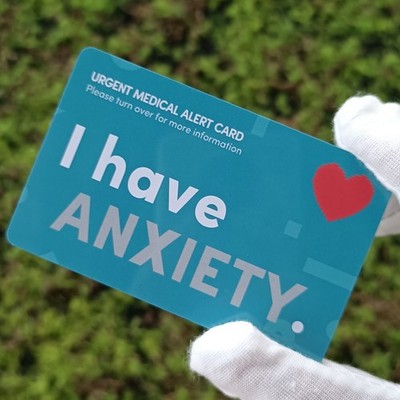 Health Awareness Card - Borderline Personality Disorder Design with Teal&Heart 