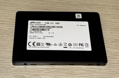Micron 1100 2TB 2.5'' SATA III 6Gb/s Internal SSD MTFDDAK2T0TBN 3D NAND TLC