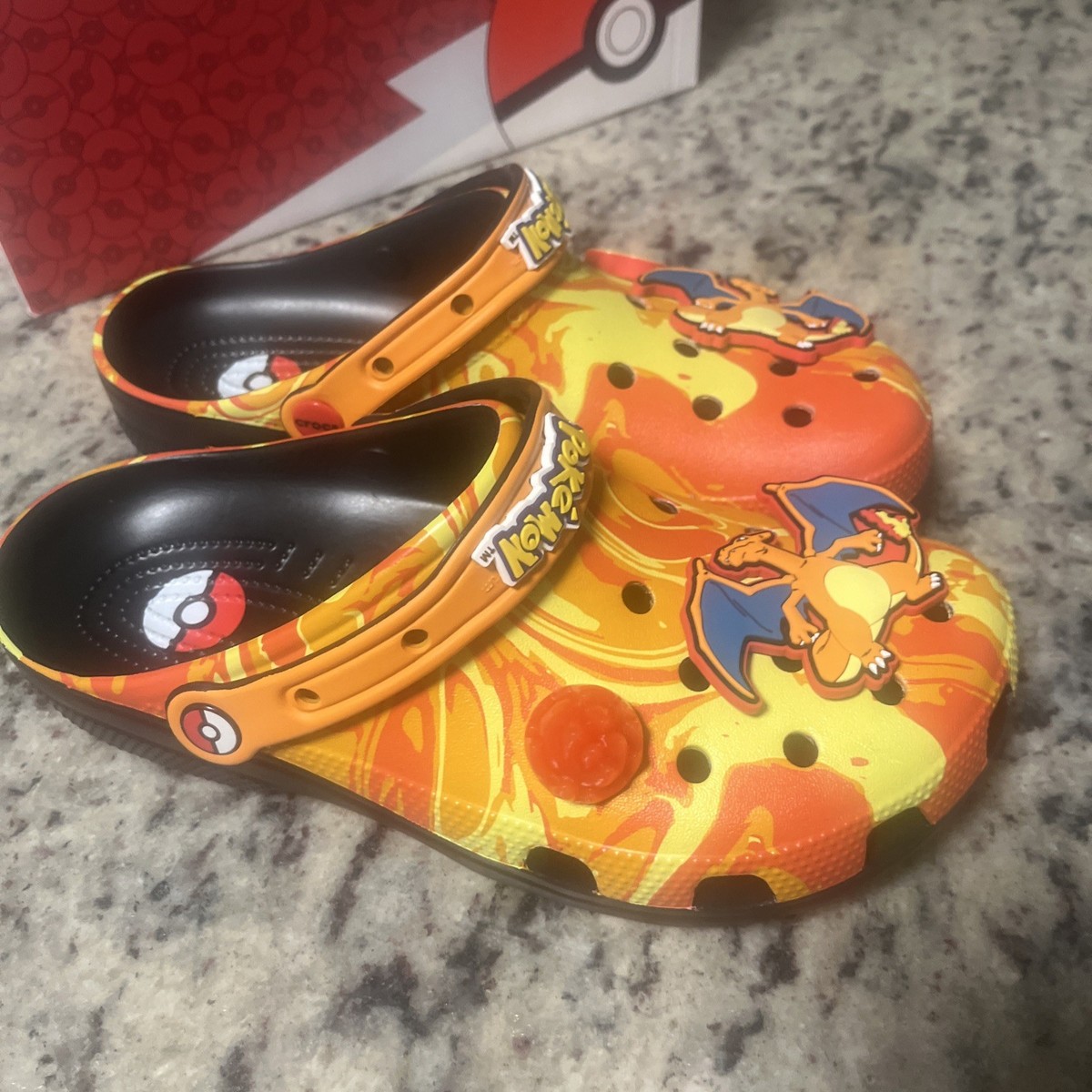 Pokémon x Crocs Charizard Classic Clog Fire Orange Men8 