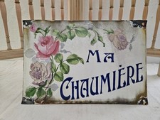 Plaque émaillée de Villa -