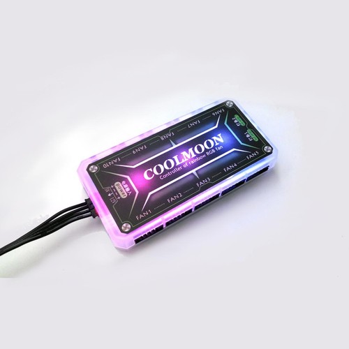 RGB Fan Controller Remote Control Computer Case 12V PC Cooling Chassis Fan Hub Z - Afbeelding 4 van 12