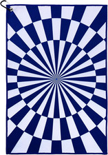 Golf Towel with Carabiner Clip – 16"X24" Kaleidoscope Pattern Microfiber Golf To