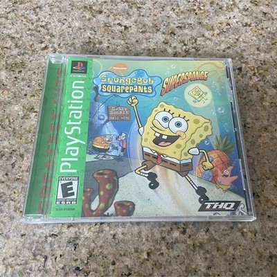SpongeBob SquarePants: SuperSponge PS1 THQ Manual Included NTSC-U/C