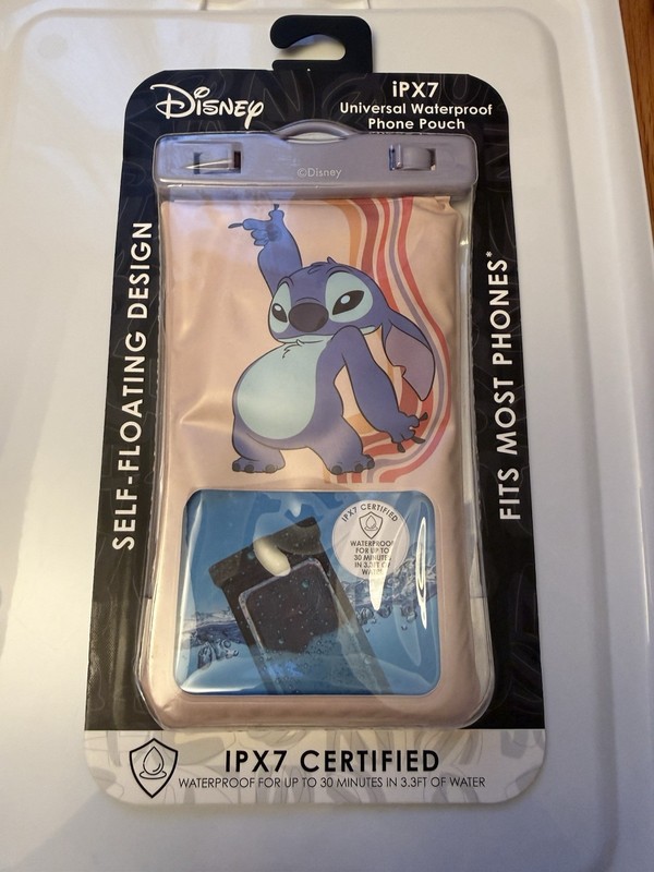 Disney Stitch IPX7 Waterproof Phone Pouch Touch-Friendly Floating