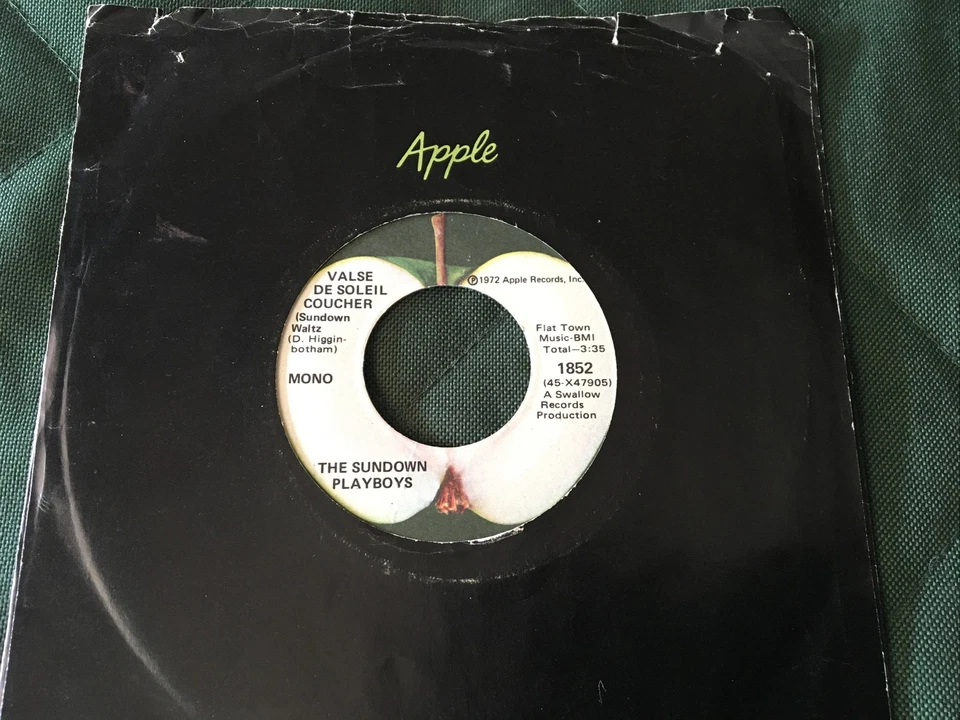 1972 The Sundown Playboys Apple 45 & Sleeve “Saturday Nite Special” - Image 2 of 3