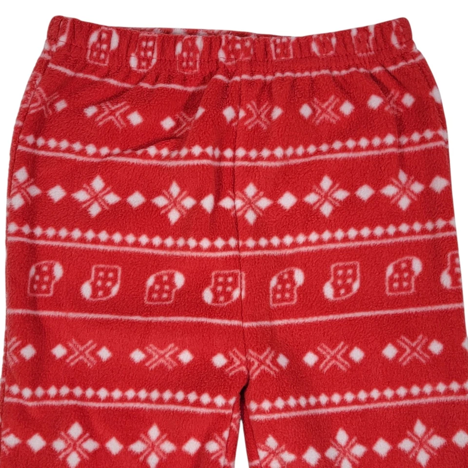 Baby Bon Bebe рождественские брюки для мальчиков размер 3/6 М красный белый флис чулок праздник - Изображение 3 из 4
