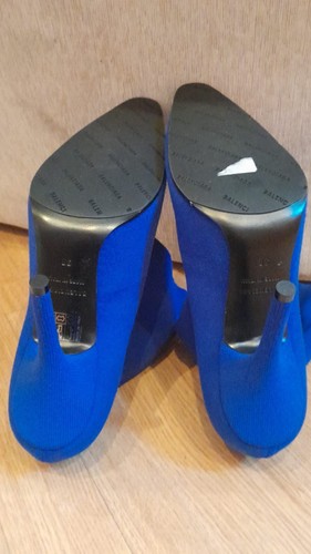 BALENCIAGA Womens Blue Boots Fabric - Picture 5 of 5