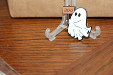 halloween ghost boo pin