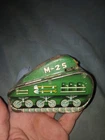 MARX TIN WINDUP SUPERMAN ROLLOVER TANK #M25 GREEN Rare LITHO Original Condition