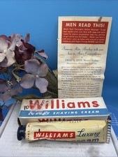 WILLIAMS LATHER SHAVING CREAM IN THE ORIGINAL BOX TRUE VINTAGE