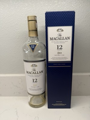 Macallan 12 Year Double Cask Whiskey Bottle And Box - Empty
