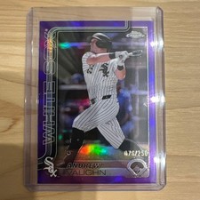 Topps Chrome Andrew Vaughn 2020 Baseball Rookie Card EX Parallel #250. rookie card picture