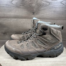 Oboz Sawtooth X Mid Bdry Hiking Shoes Boots Brown Leather Ankle Womens Size 10