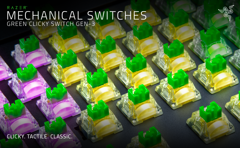 Razer Mechanical Switches Pack Green Clicky Switch Replacement