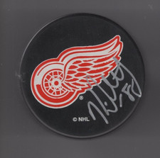 KIRK MALTBY SIGNED DETROIT RED WINGS HOCKEY PUCK w/ COA